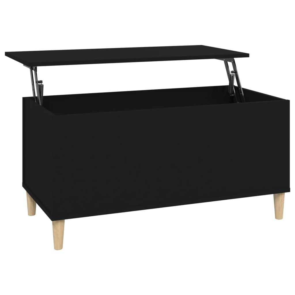 Table basse Noir 90x44,5x45 cm Bois d’ingénierie - Tables basses