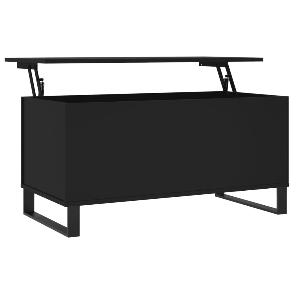 Table basse Noir 90x44,5x45 cm Bois d’ingénierie - Tables basses