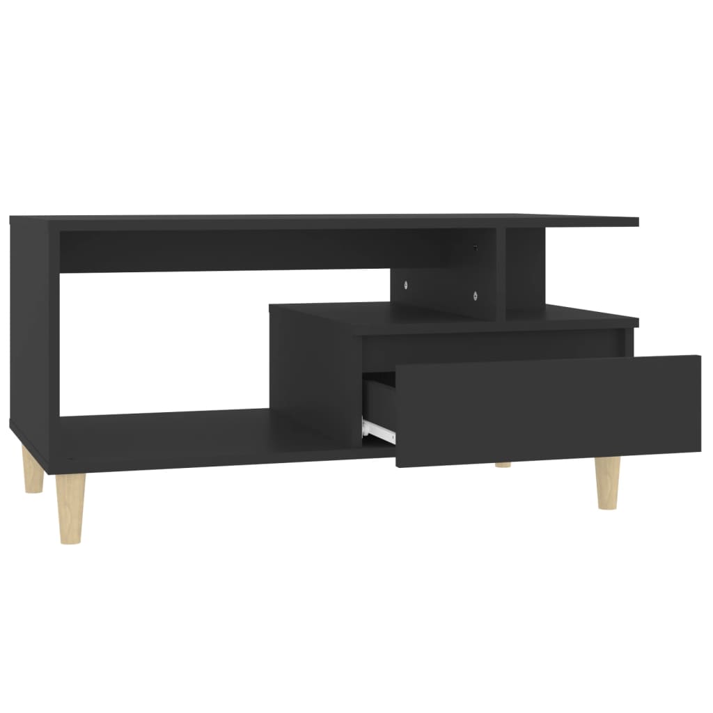 Table basse Noir 90x49x45 cm Bois d’ingénierie - Tables basses