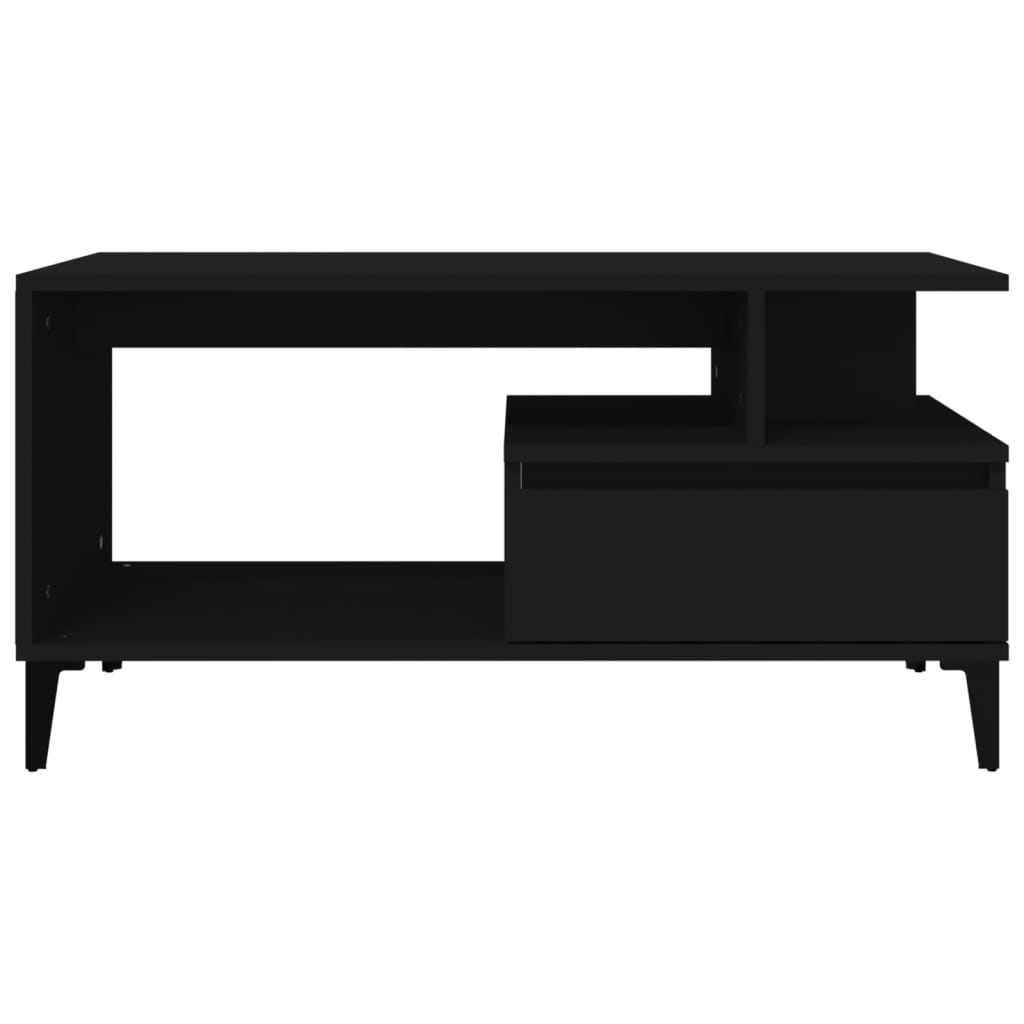 Table basse Noir 90x49x45 cm Bois d’ingénierie - Tables basses
