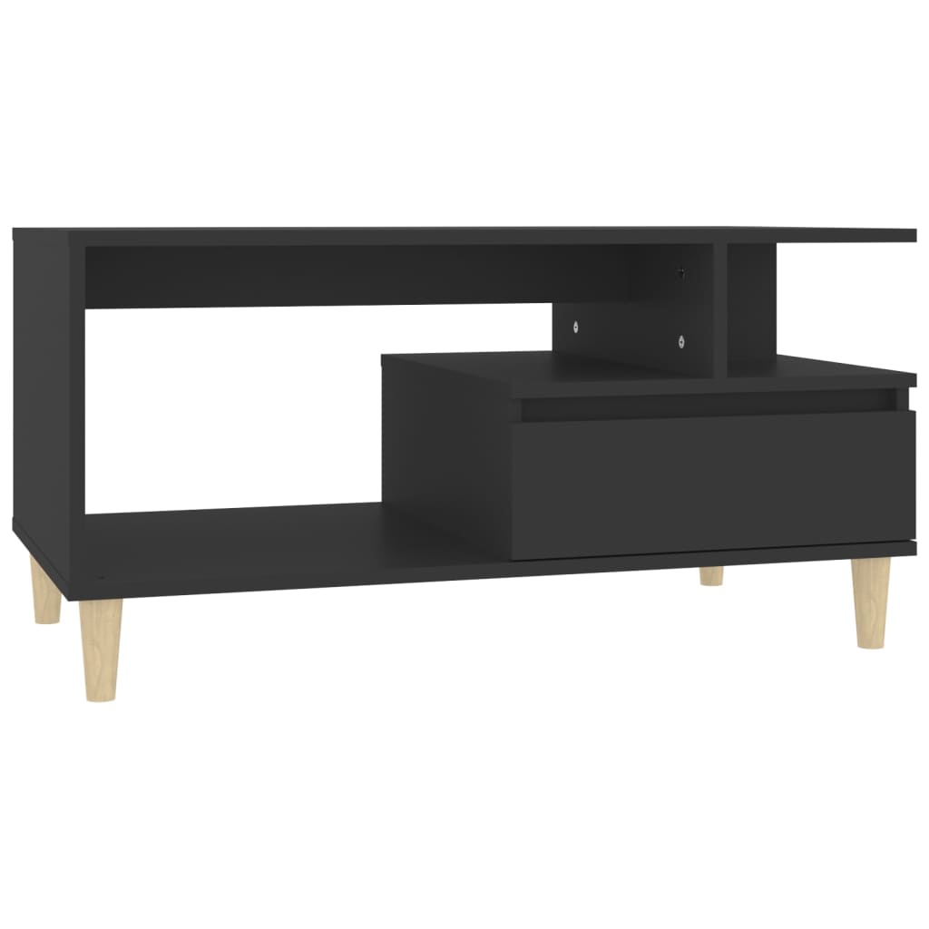Table basse Noir 90x49x45 cm Bois d’ingénierie - Tables basses