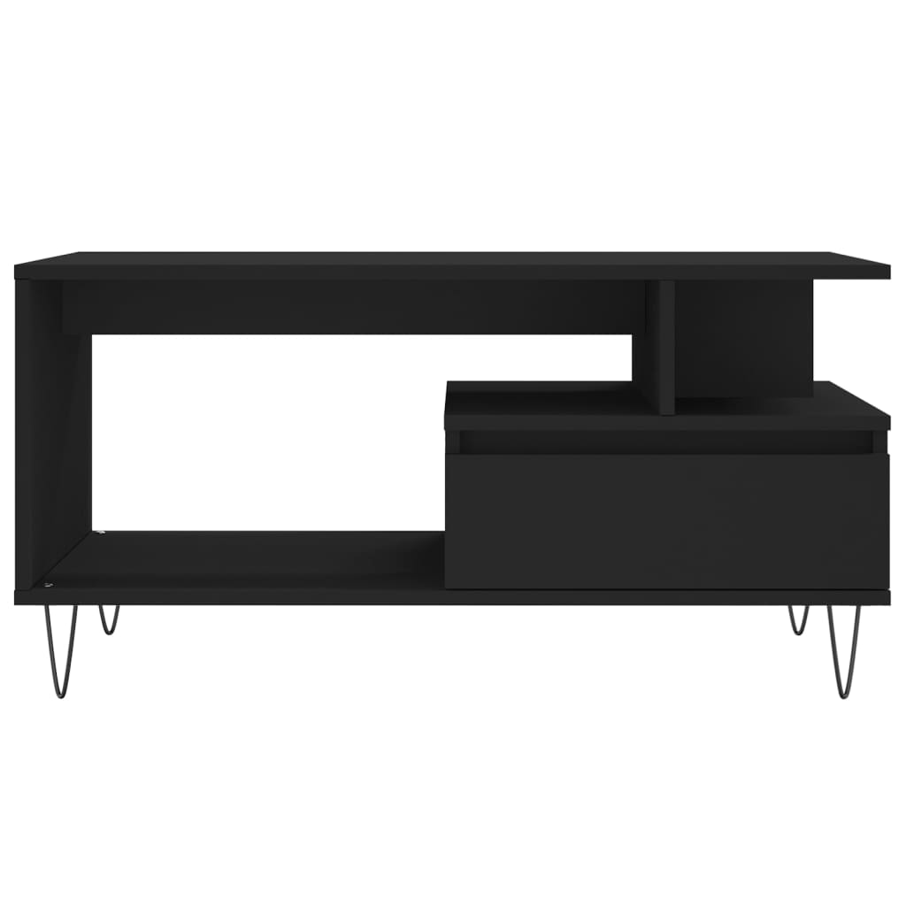 Table basse Noir 90x49x45 cm Bois d’ingénierie - Tables basses