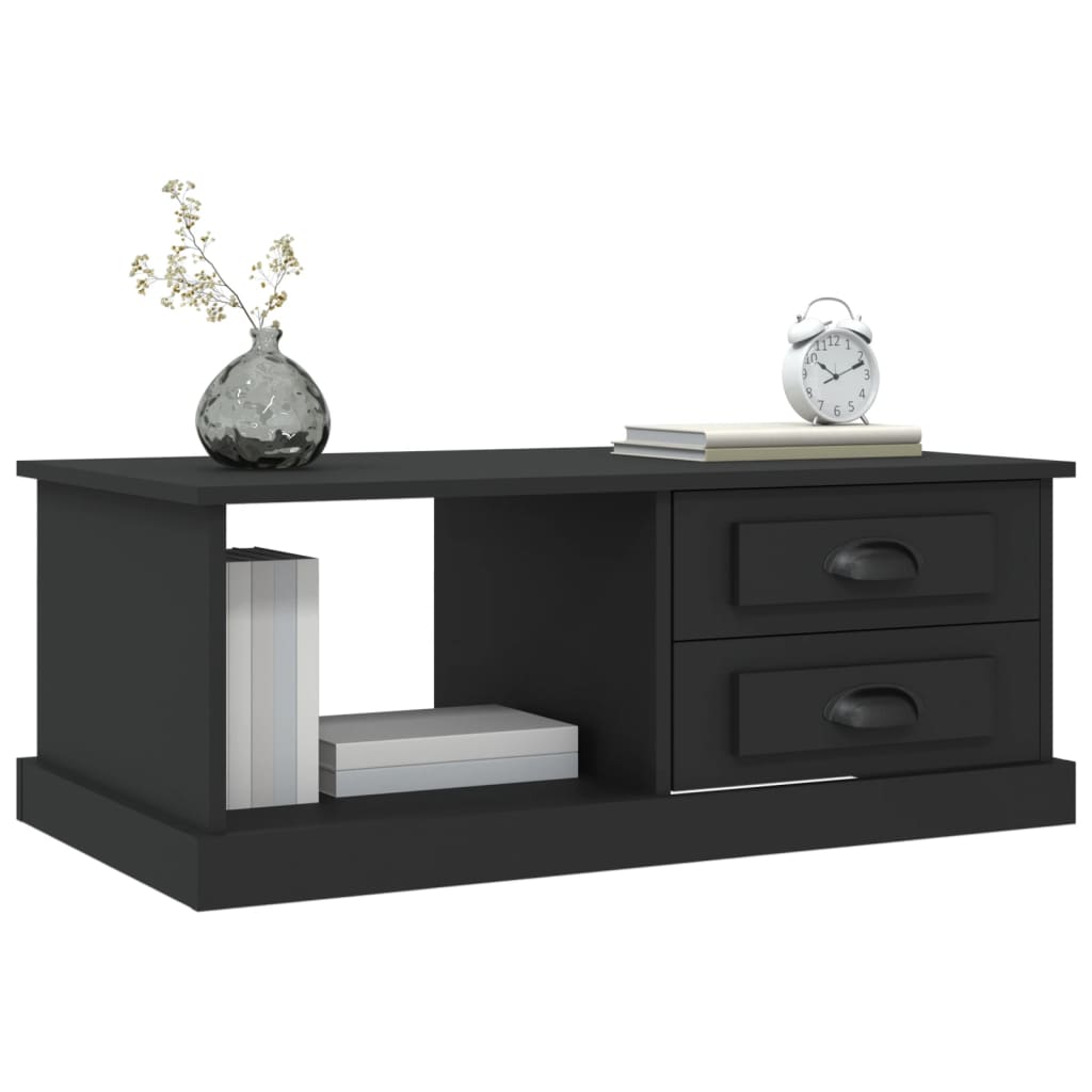 Table basse Noir 90x50x35 cm Bois d’ingénierie - Tables basses