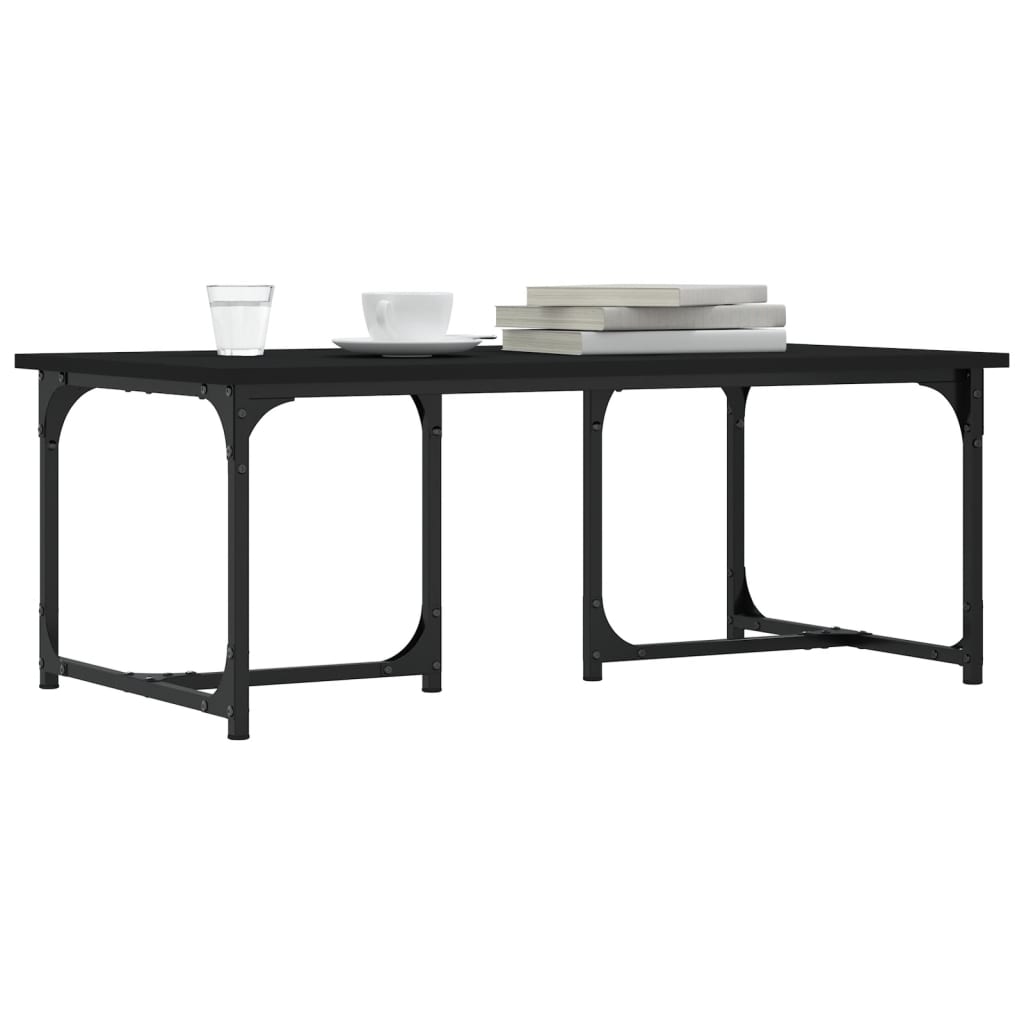 Table basse Noir 90x50x35 cm Bois d’ingénierie - Tables basses