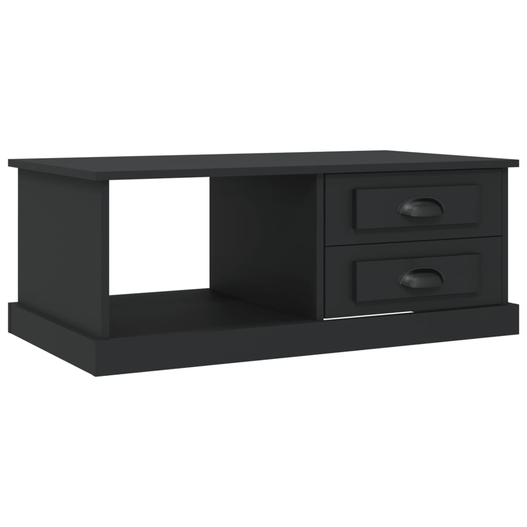 Table basse Noir 90x50x35 cm Bois d’ingénierie - Tables basses