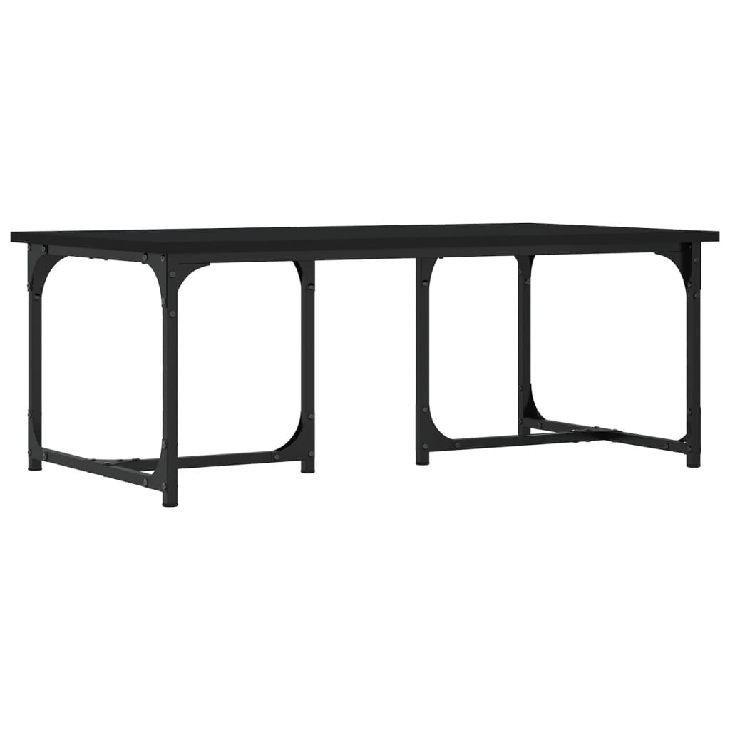 Table basse Noir 90x50x35 cm Bois d’ingénierie - Tables basses
