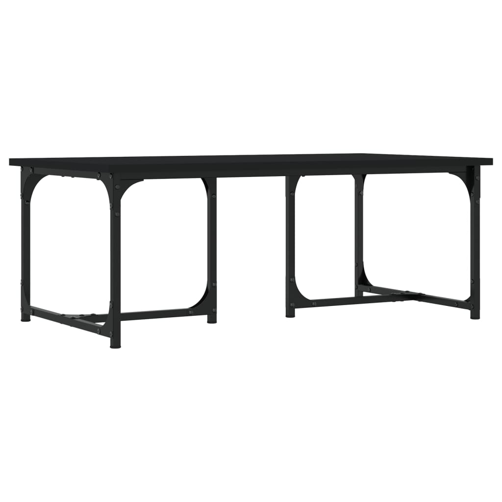 Table basse Noir 90x50x35 cm Bois d’ingénierie - Tables basses