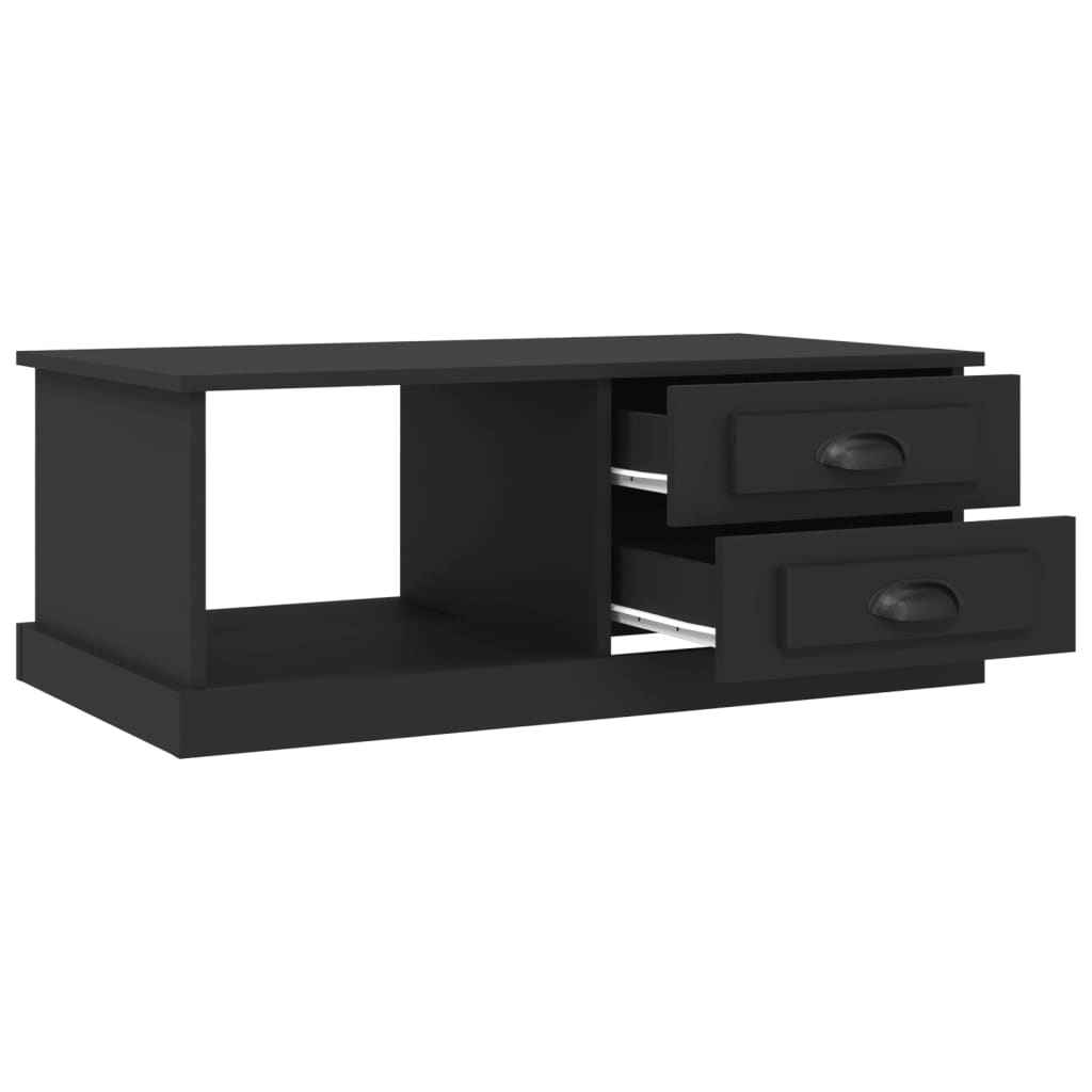 Table basse Noir 90x50x35 cm Bois d’ingénierie - Tables basses