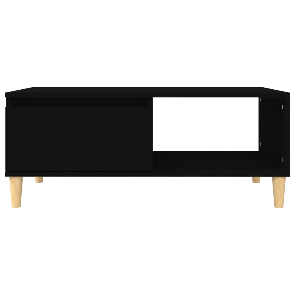 Table basse Noir 90x50x36,5 cm Bois d’ingénierie - Tables basses