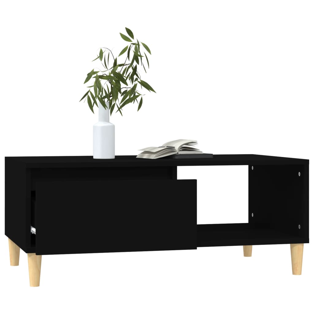 Table basse Noir 90x50x36,5 cm Bois d’ingénierie - Tables basses