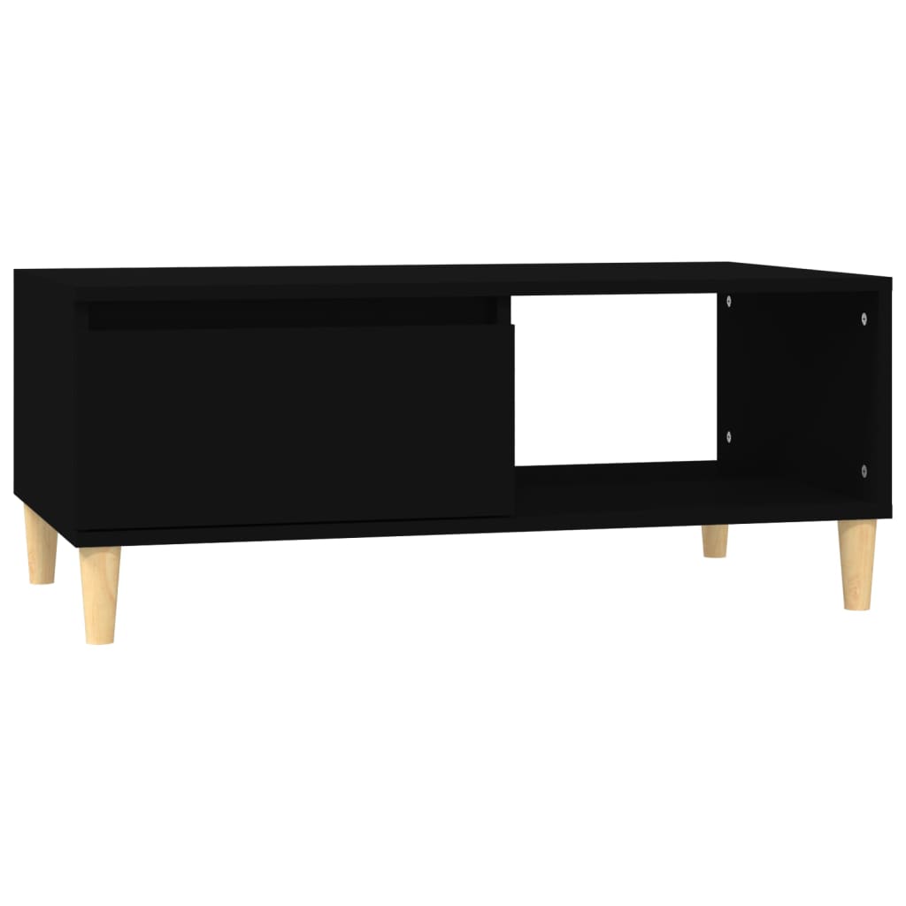 Table basse Noir 90x50x36,5 cm Bois d’ingénierie - Tables basses