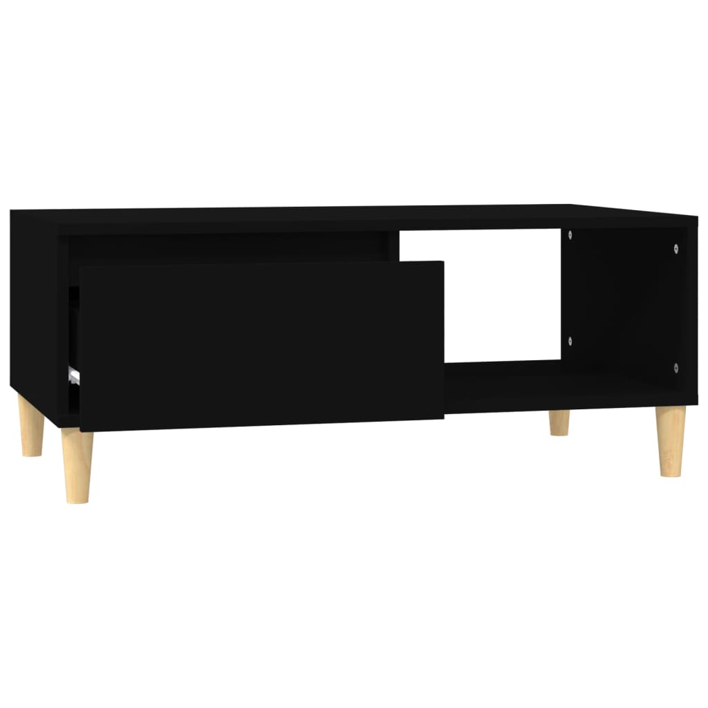 Table basse Noir 90x50x36,5 cm Bois d’ingénierie - Tables basses
