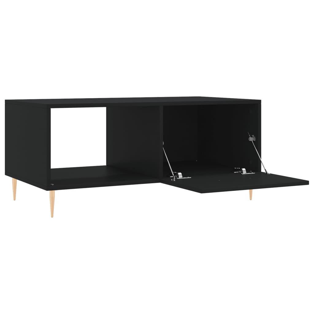 Table basse noir 90x50x40 cm bois d’ingénierie - Tables basses