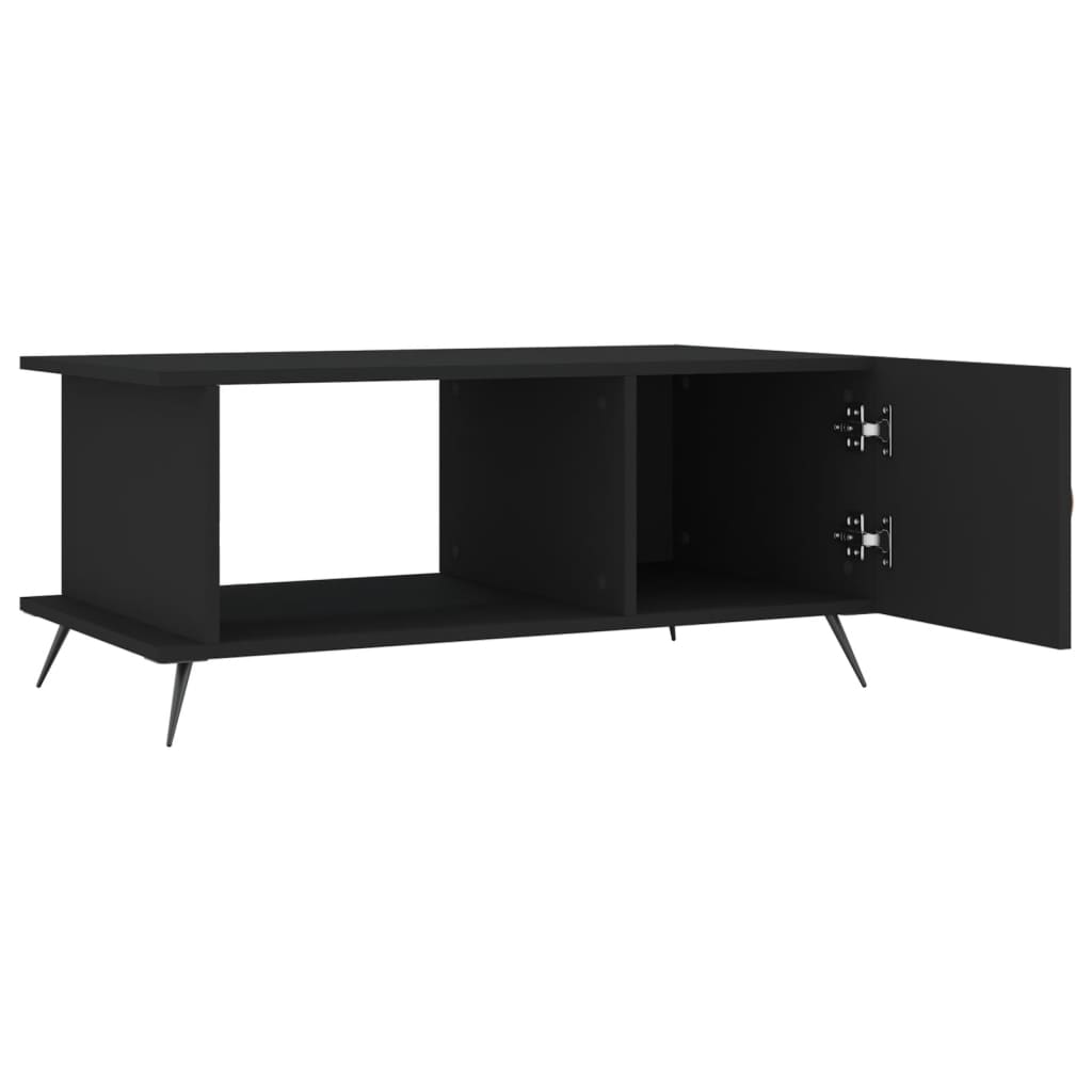 Table basse noir 90x50x40 cm bois d’ingénierie - Tables basses