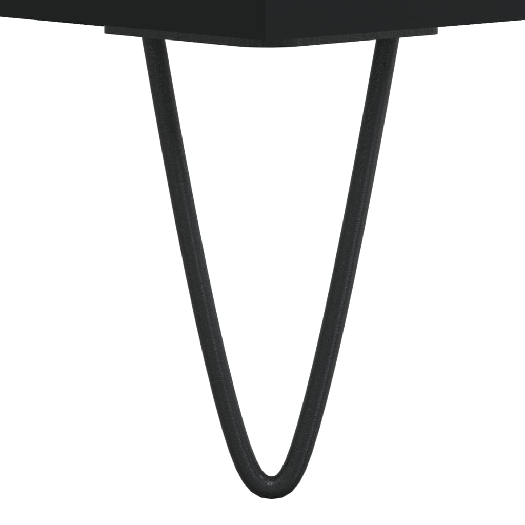 Table basse noir 90x50x40 cm bois d’ingénierie - Tables basses