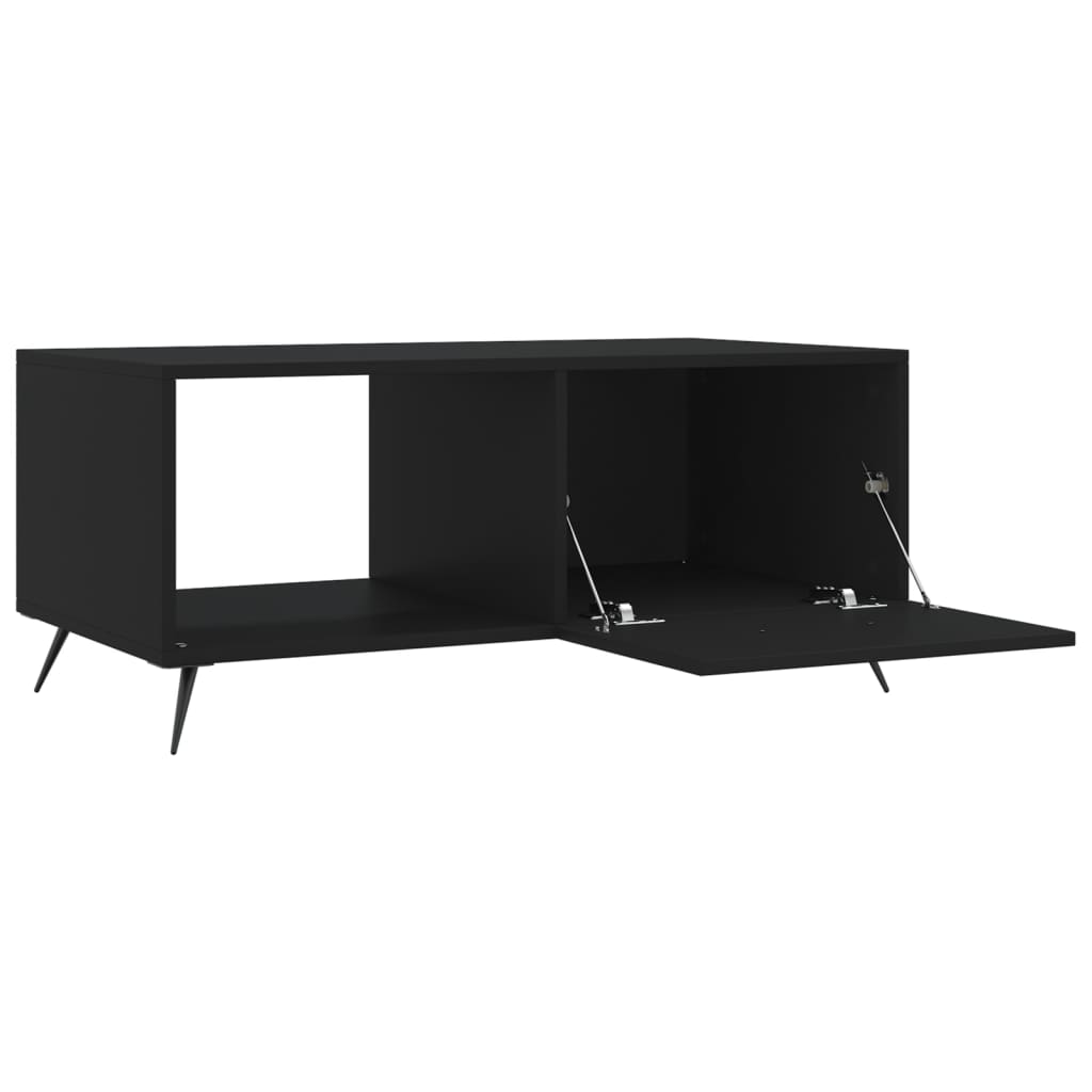 Table basse noir 90x50x40 cm bois d’ingénierie - Tables basses