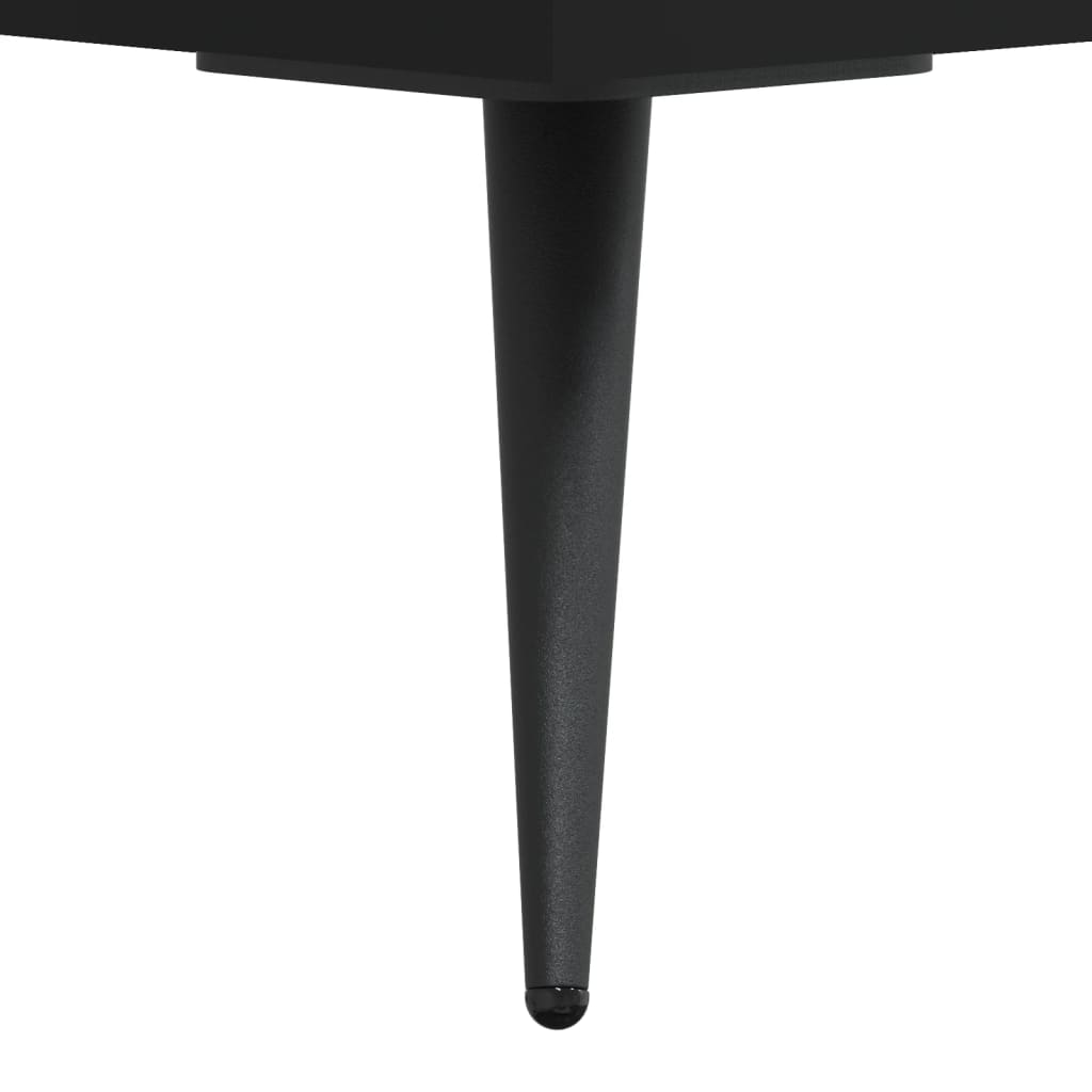 Table basse noir 90x50x40 cm bois d’ingénierie - Tables basses