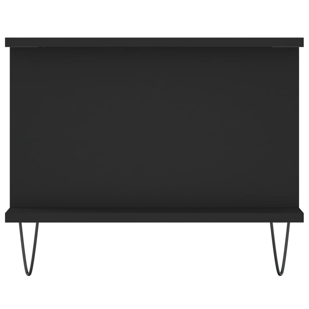 Table basse noir 90x50x40 cm bois d’ingénierie - Tables basses