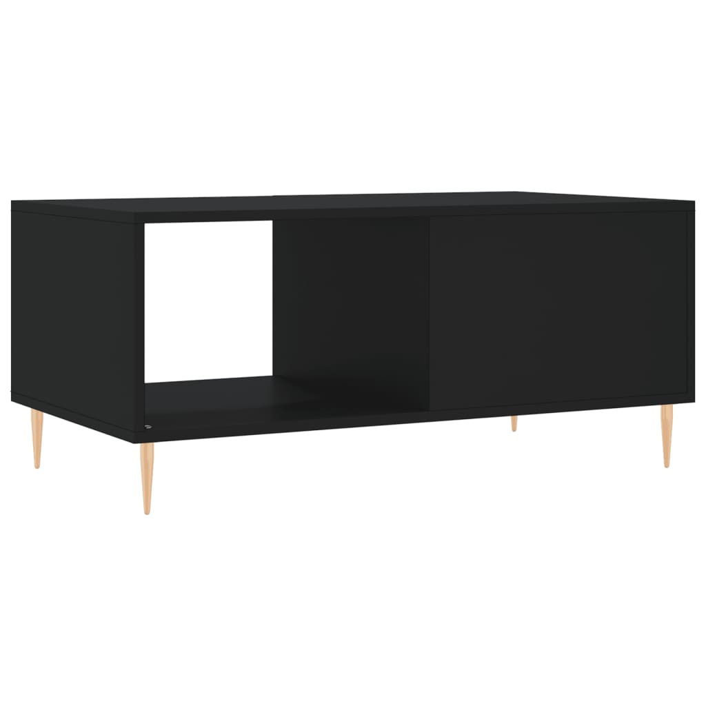 Table basse noir 90x50x40 cm bois d’ingénierie - Tables basses