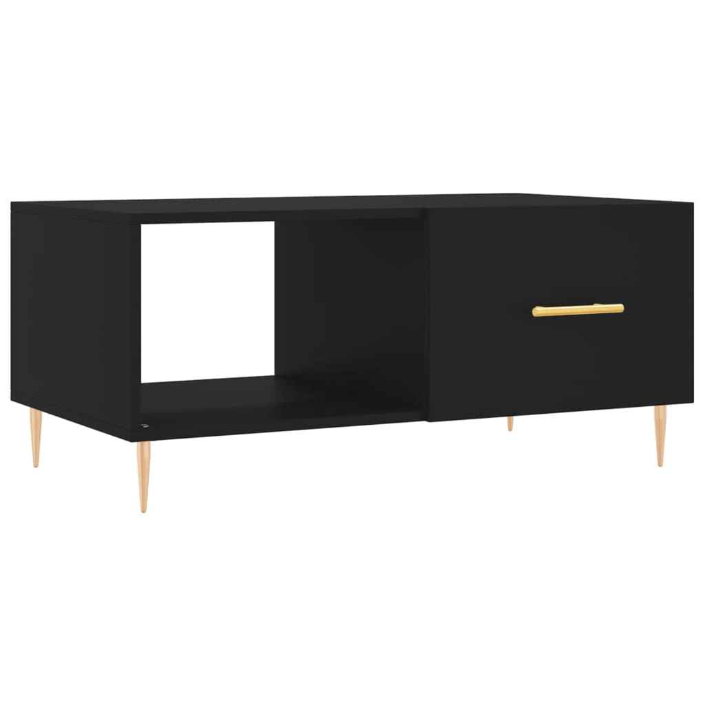 Table basse noir 90x50x40 cm bois d’ingénierie - Tables basses