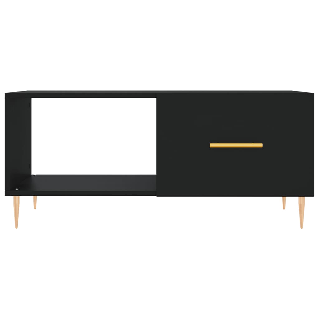 Table basse noir 90x50x40 cm bois d’ingénierie - Tables basses