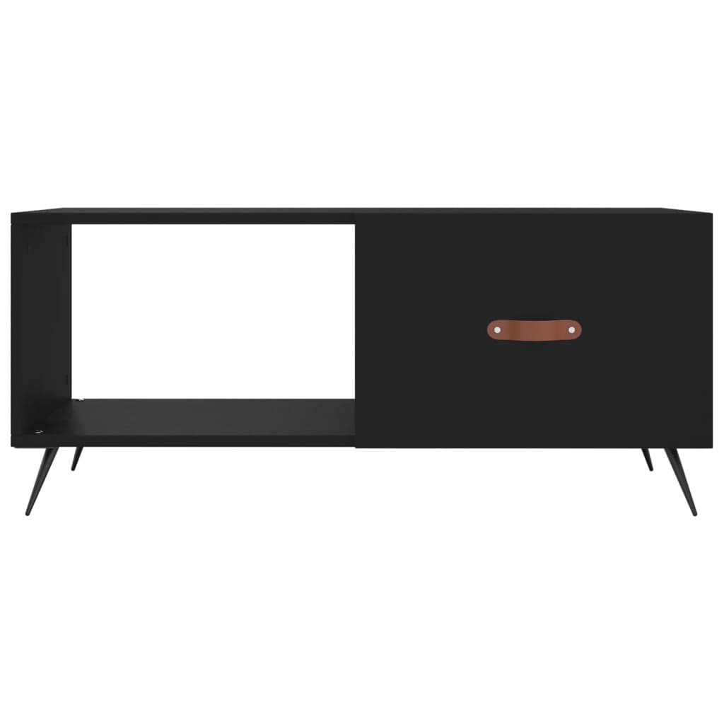 Table basse noir 90x50x40 cm bois d’ingénierie - Tables basses