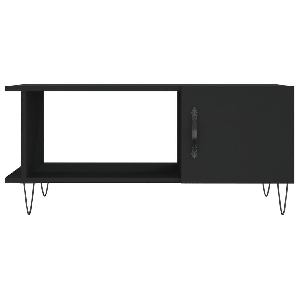 Table basse noir 90x50x40 cm bois d’ingénierie - Tables basses