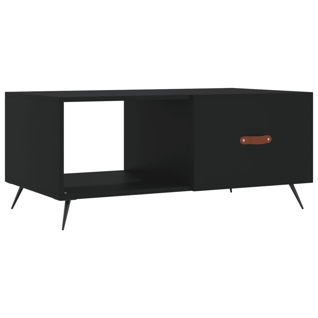 Table basse noir 90x50x40 cm bois d’ingénierie - Tables basses