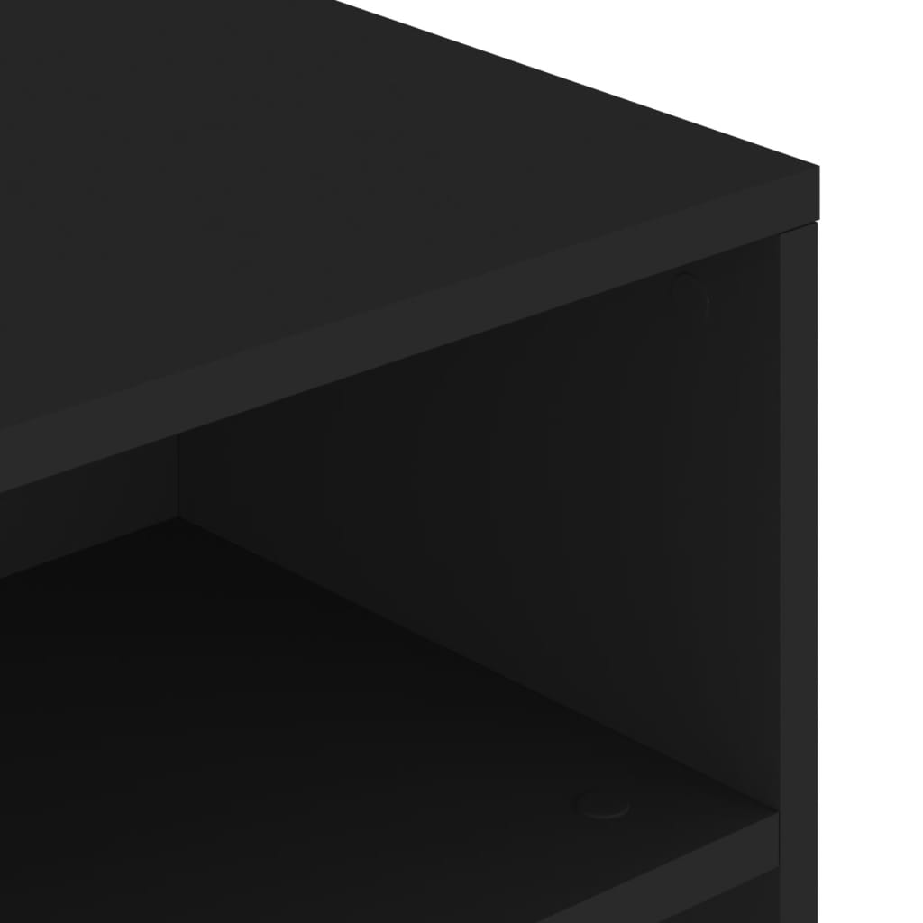 Table basse noir 90x55x42,5 cm bois d’ingénierie - Tables basses