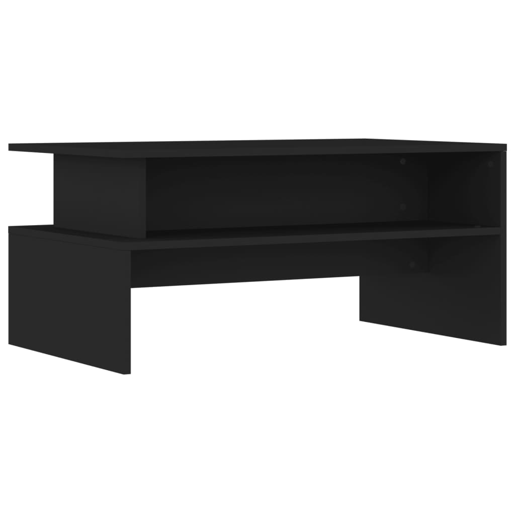 Table basse noir 90x55x42,5 cm bois d’ingénierie - Tables basses