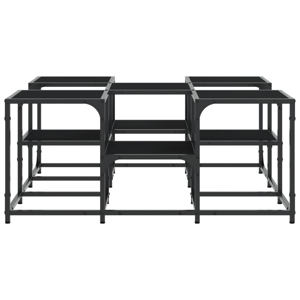 Table basse noir 91x91x40 cm bois d’ingénierie - Tables basses