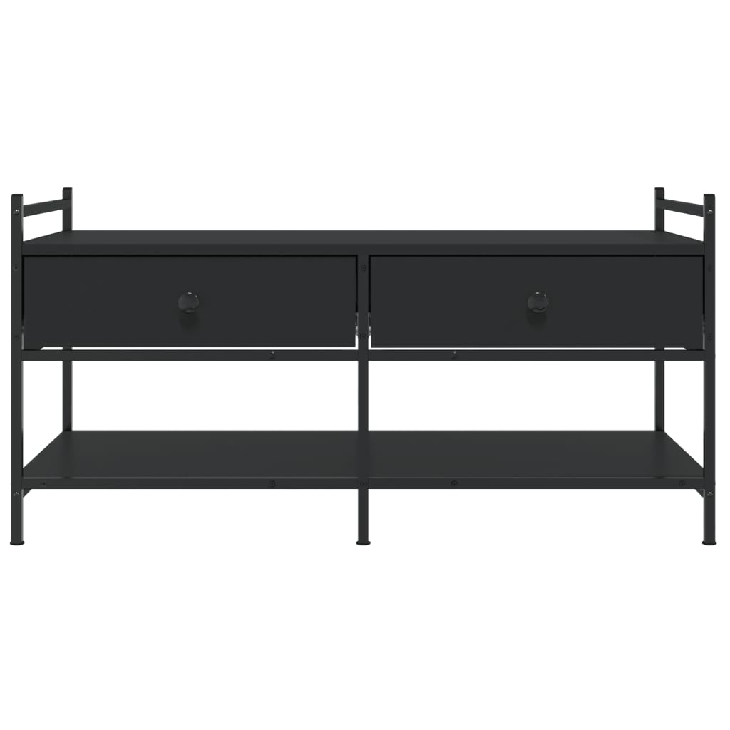 Table basse noir 99x50x50 cm bois d’ingénierie - Tables basses
