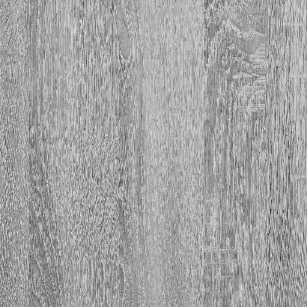 Table basse rotative à 360 degrés sonoma gris 90x90x34,5 cm - Tables basses