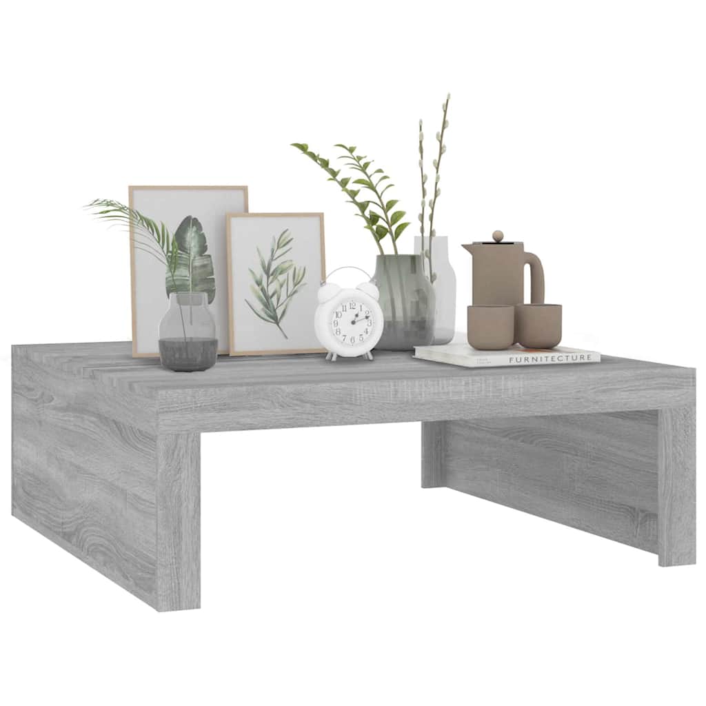 Table basse Sonoma gris 100x100x35 cm Bois d’ingénierie - Tables basses