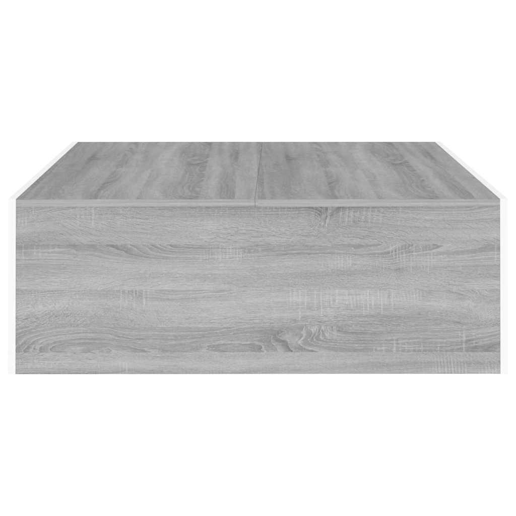 Table basse Sonoma gris 100x100x35 cm Bois d’ingénierie - Tables basses