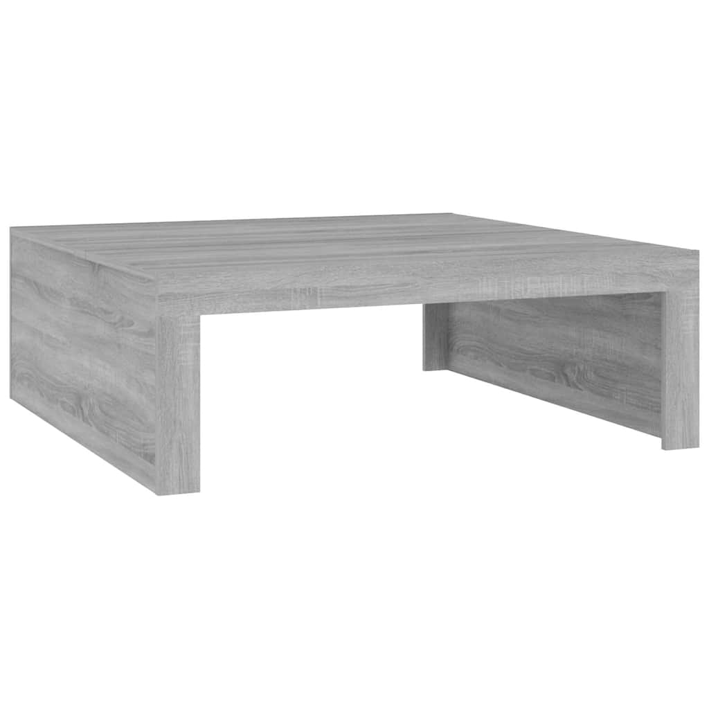 Table basse Sonoma gris 100x100x35 cm Bois d’ingénierie - Tables basses
