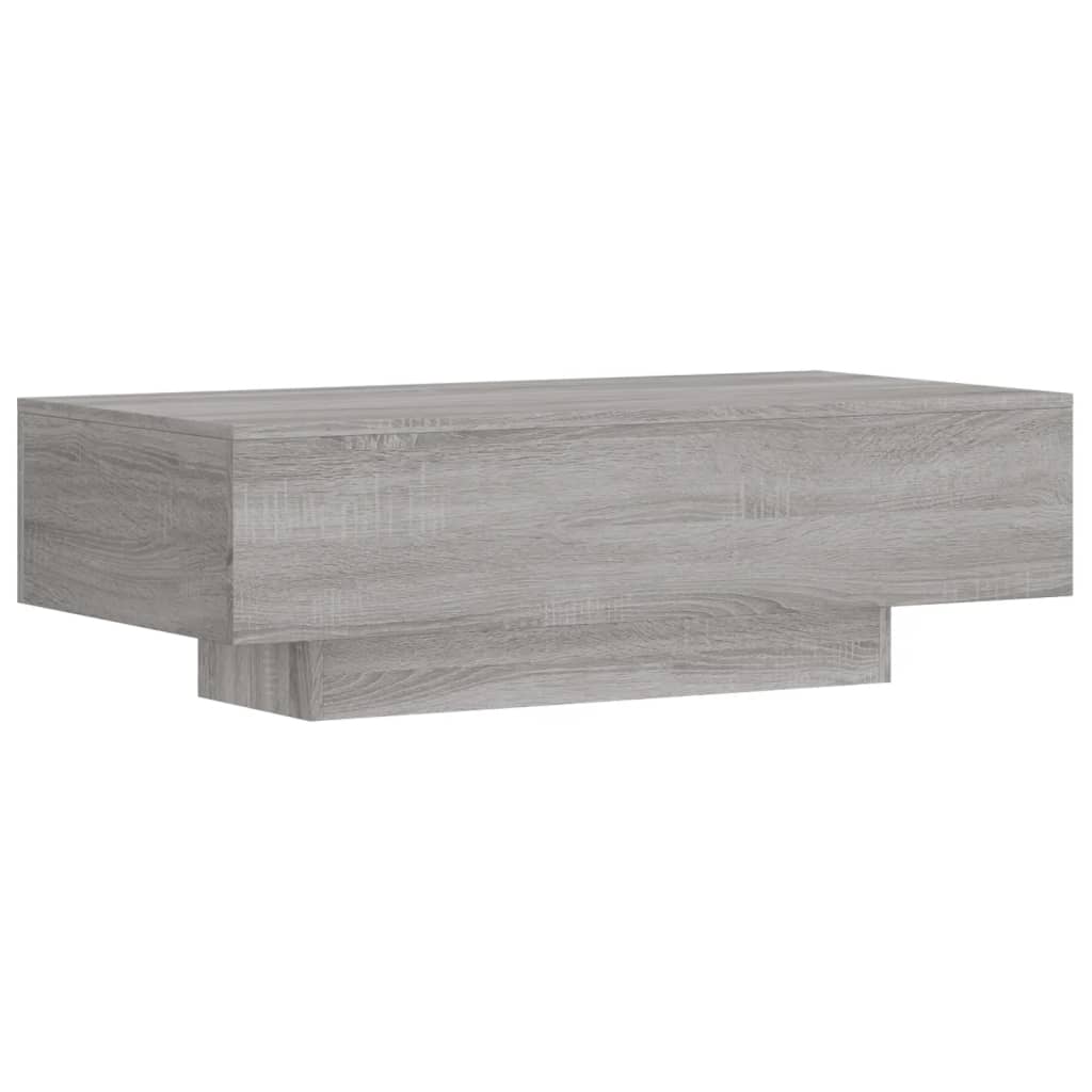 Table basse sonoma gris 100x49,5x31 cm bois d’ingénierie - Tables basses