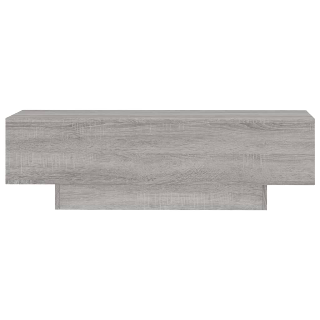Table basse sonoma gris 100x49,5x31 cm bois d’ingénierie - Tables basses