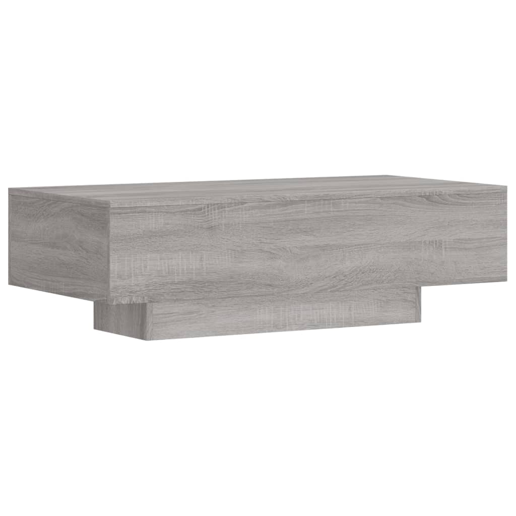 Table basse sonoma gris 100x49,5x31 cm bois d’ingénierie - Tables basses