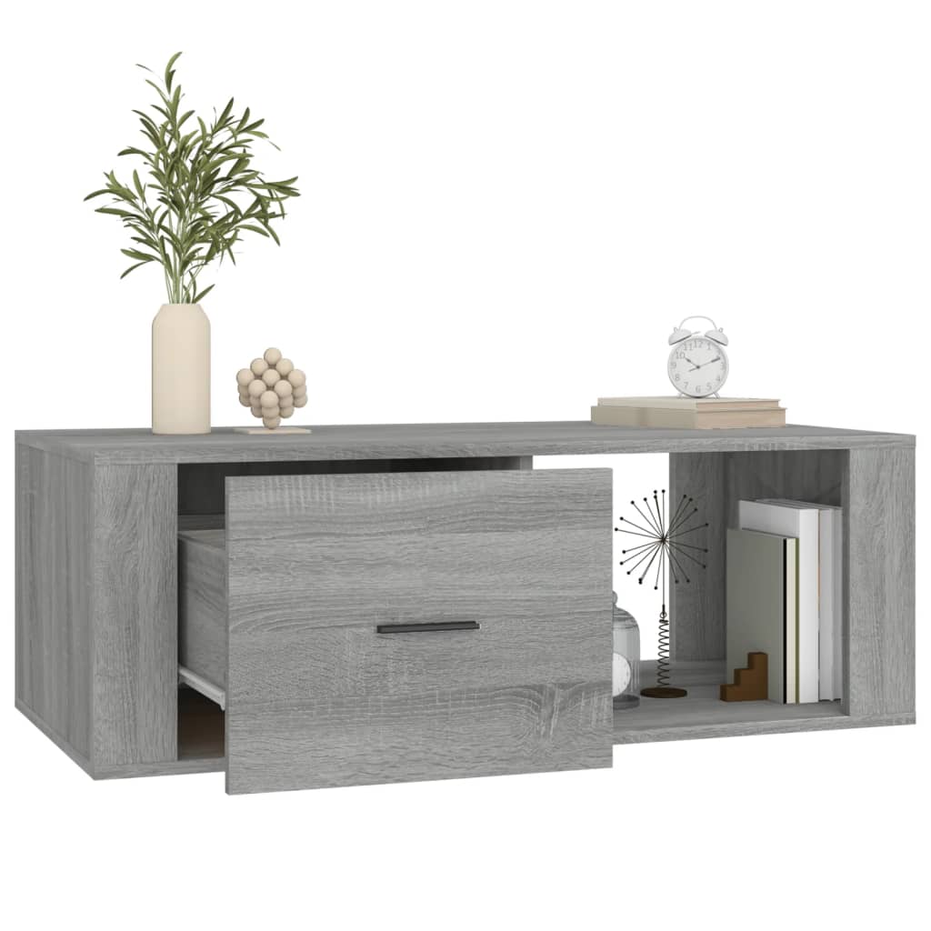 Table basse Sonoma gris 100x50,5x35 cm Bois d’ingénierie - Tables basses