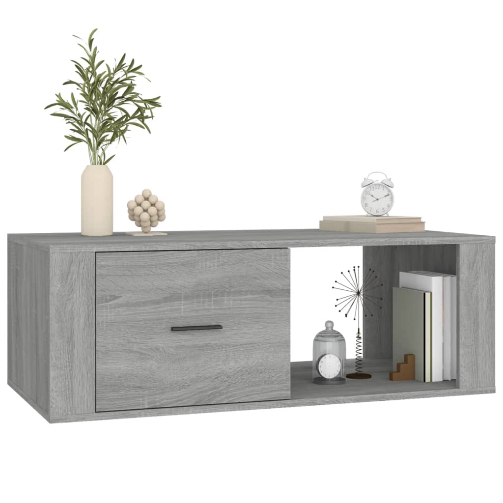 Table basse Sonoma gris 100x50,5x35 cm Bois d’ingénierie - Tables basses