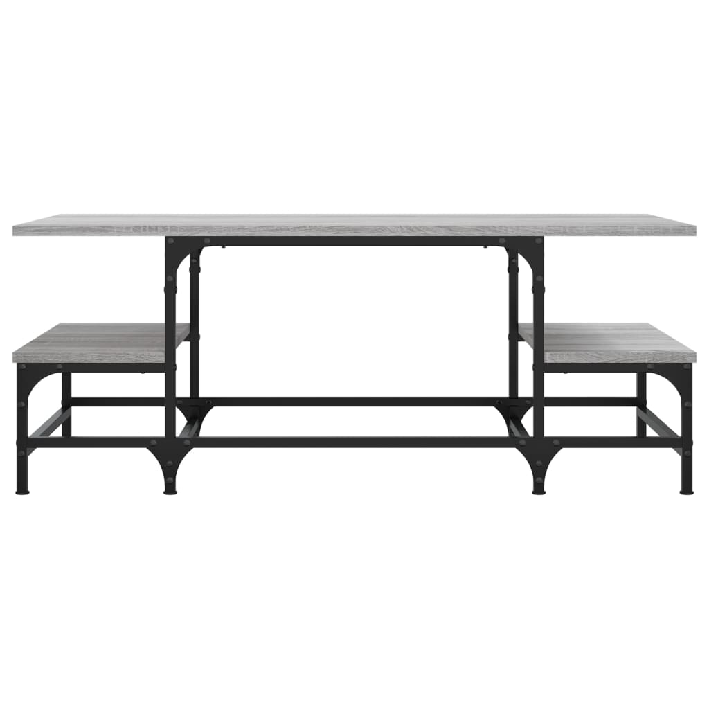 Table basse sonoma gris 100x50,5x40 cm bois d’ingénierie - Tables basses
