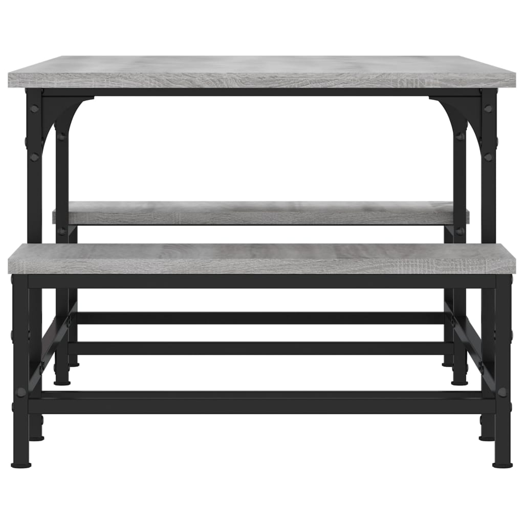 Table basse sonoma gris 100x50,5x40 cm bois d’ingénierie - Tables basses