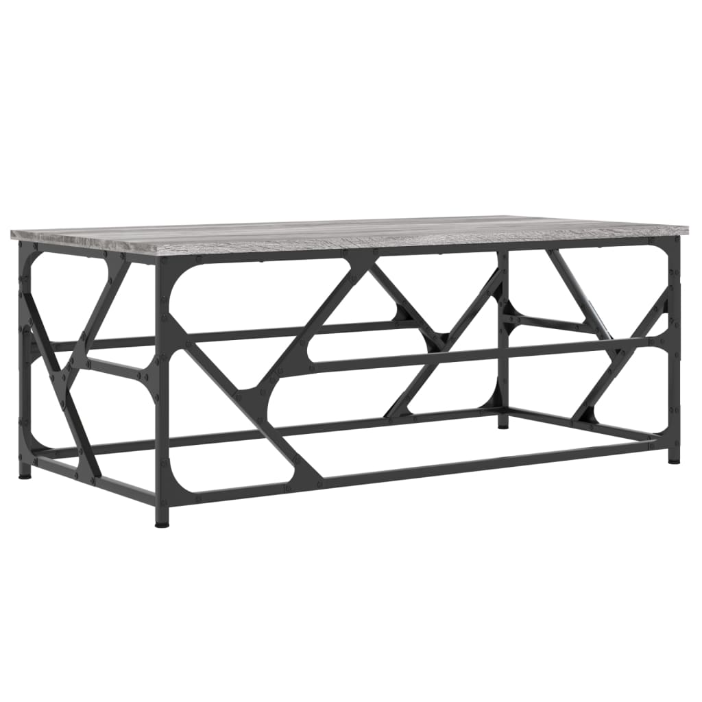 Table basse Sonoma gris 100x50x40 cm Bois d’ingénierie - Tables basses