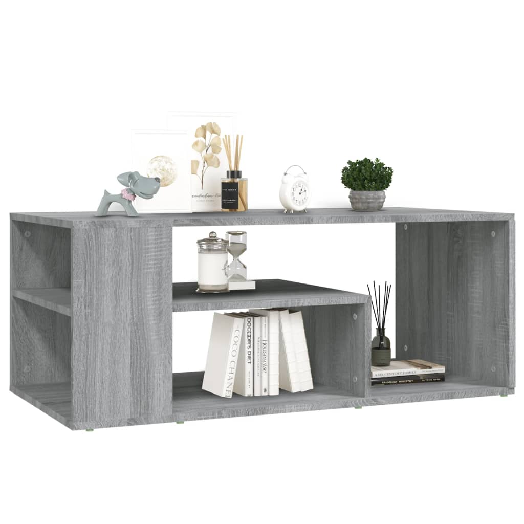 Table basse Sonoma gris 100x50x40 cm Bois d’ingénierie - Tables basses