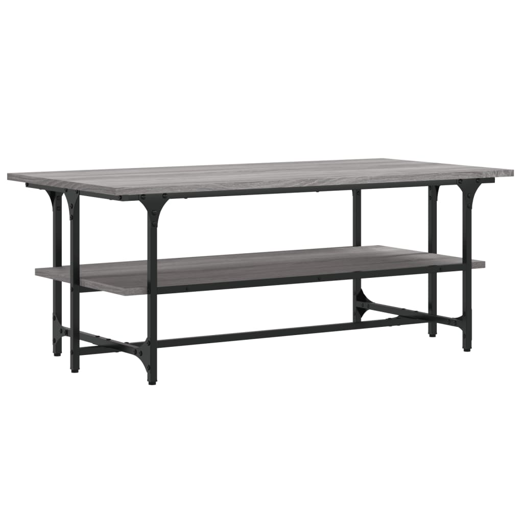 Table basse Sonoma gris 100x50x40 cm Bois d’ingénierie - Tables basses