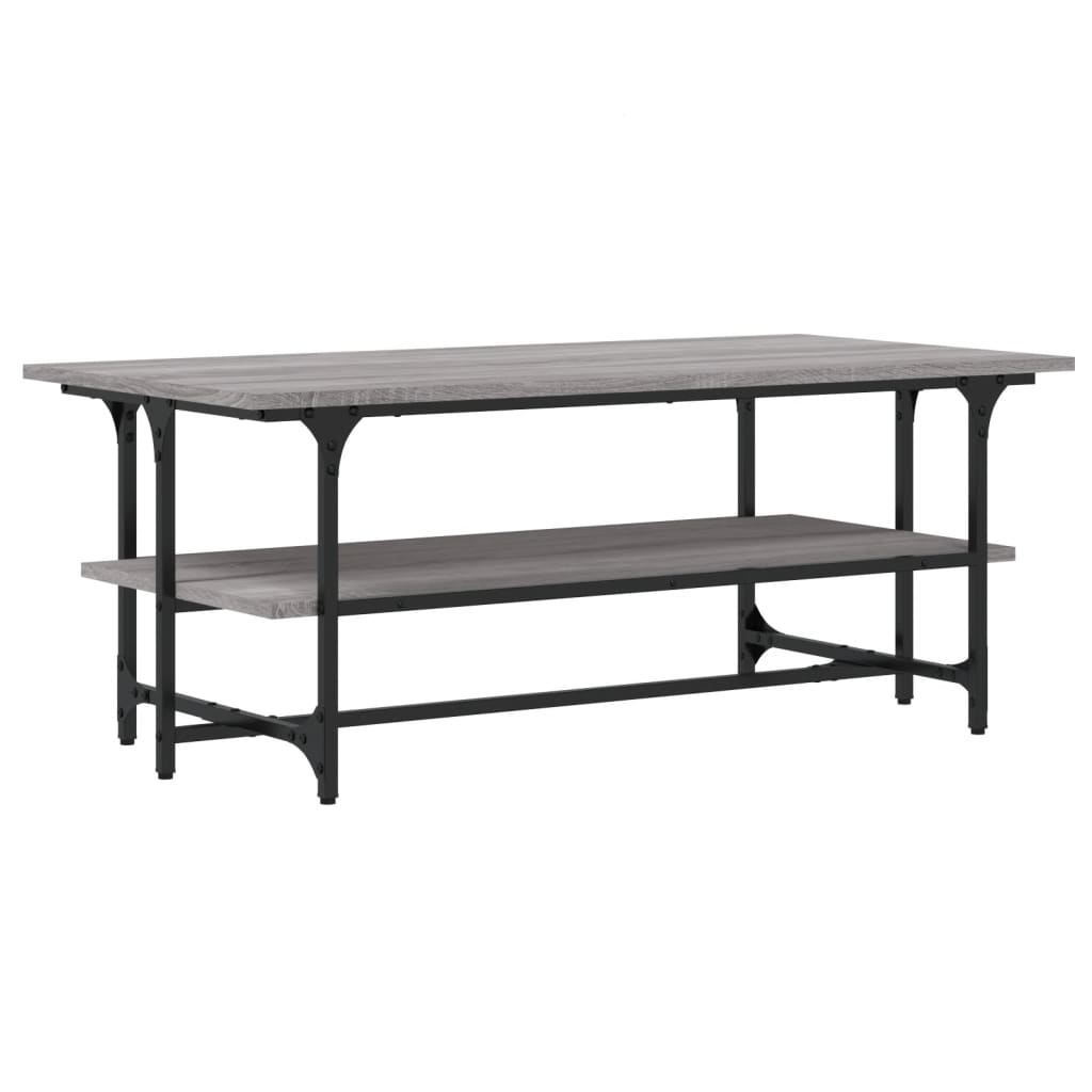 Table basse Sonoma gris 100x50x40 cm Bois d’ingénierie - Tables basses