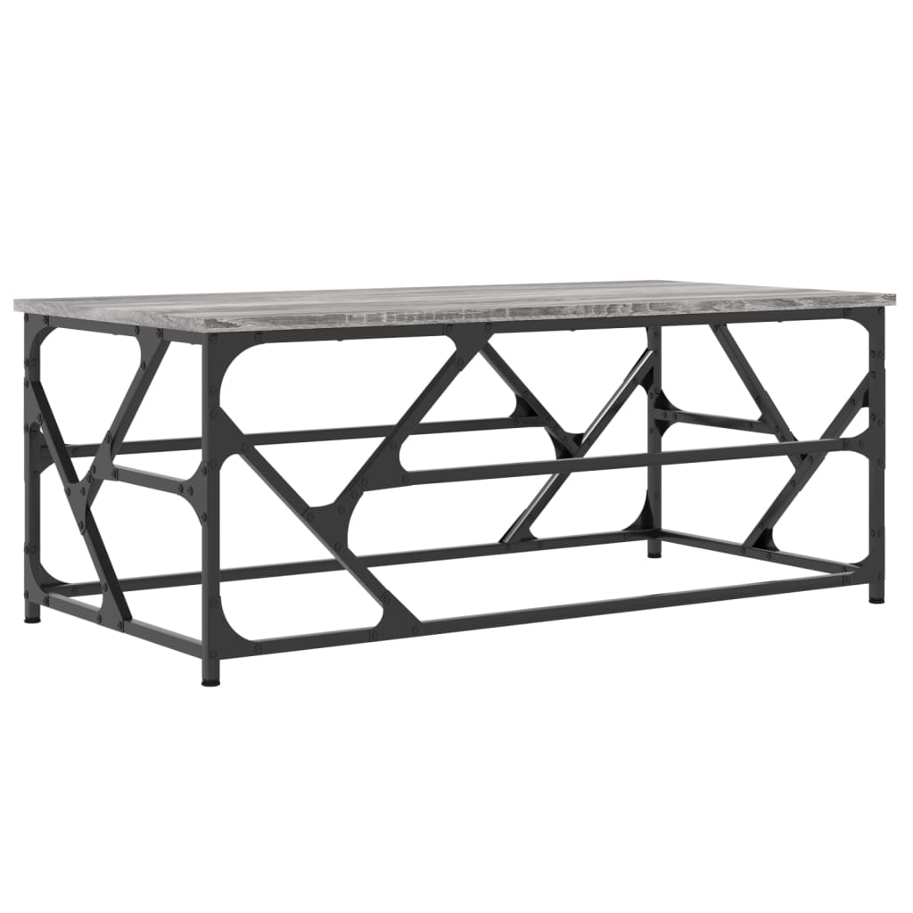 Table basse Sonoma gris 100x50x40 cm Bois d’ingénierie - Tables basses