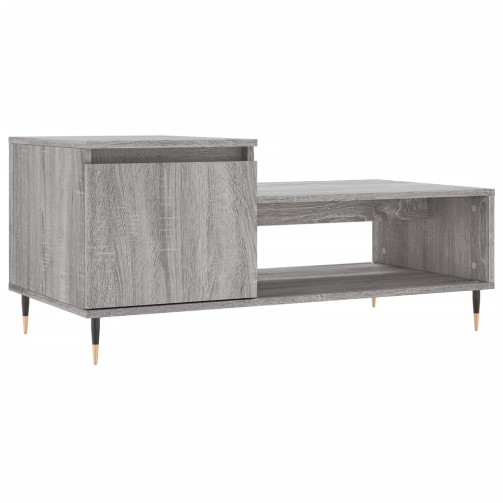 Table basse Sonoma gris 100x50x45 cm Bois d’ingénierie - Tables basses