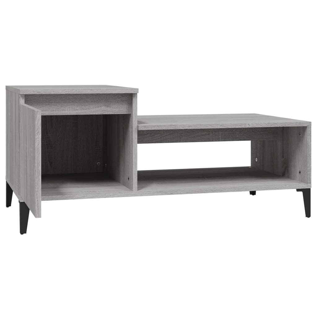 Table basse Sonoma gris 100x50x45 cm Bois d’ingénierie - Tables basses